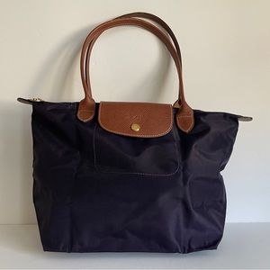 Longchamp Le Pliage Purple Small Nylon Shoulder Bag